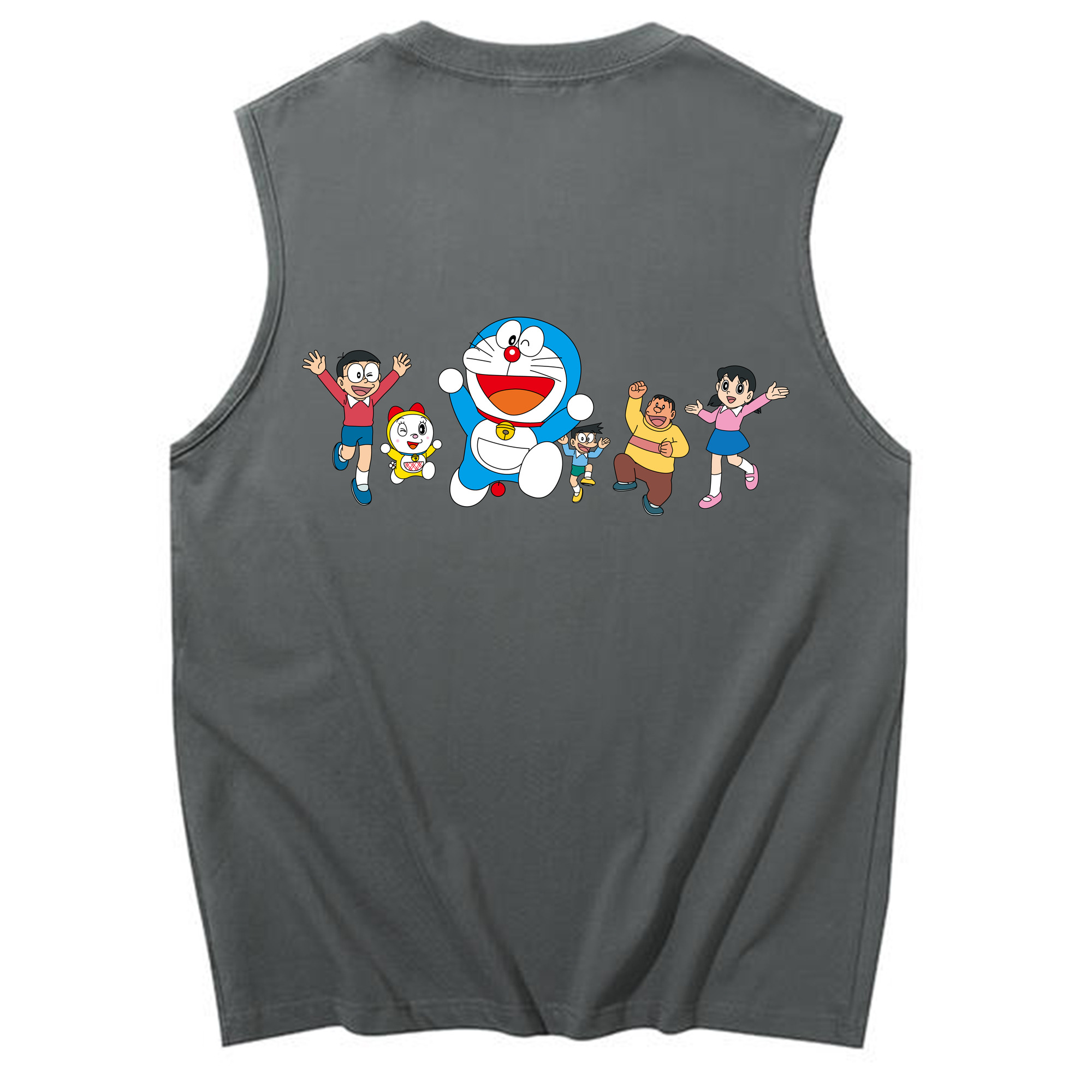（画像用） ドラえもん 骨川 スネ夫 Doraemon Honekawa Suneo コットン100％タンクトップ（背面プリント）